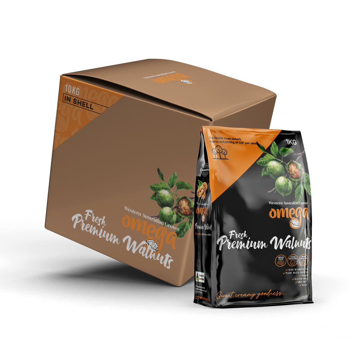 Buy Walnuts InShell Conventional Whole Walnuts Omega Walnuts