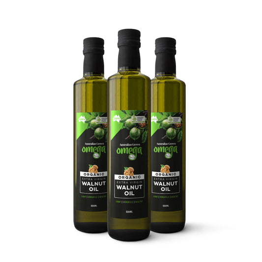 Organic Walnut Oil 500ml 3 Pack